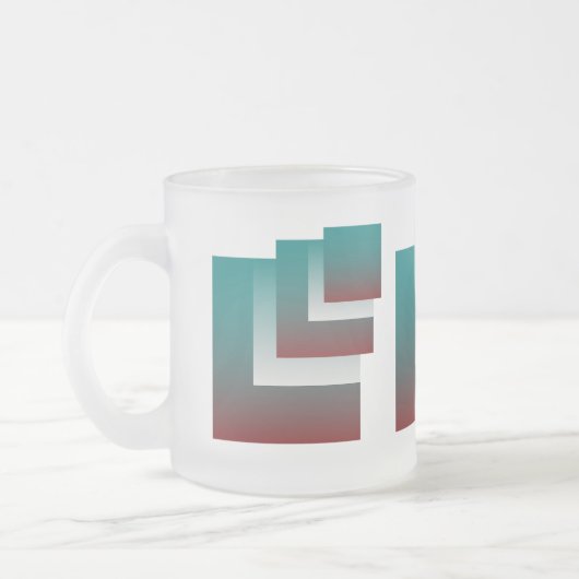 Aquamarine bordeauxfarbene Fenster Mattglastasse (Links)