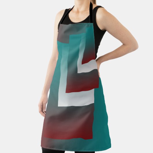 Aquamarine bordeauxfarbene Fenster Schürze (InSitu)