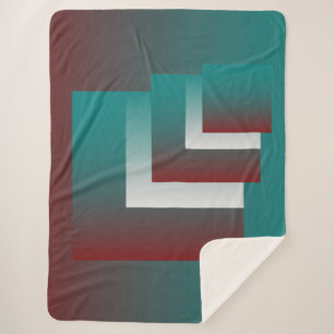 Aquamarine bordeauxfarbene Fenster Sherpadecke