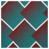 Aquamarine bordeauxfarbene Geometrie Stoff (Muster)