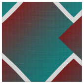 Aquamarine bordeauxfarbene Geometrie Stoff (Nahaufnahme)