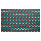 Aquamarine bordeauxfarbene Geometrie Stoff (Yard (91,4 cm))