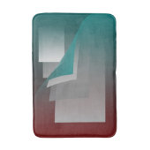 Aquamarine bordeauxfarbene Seiten Badematte (Vorderseite Vertikal)