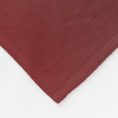 Aquamarine bordeauxfarbene Seiten Fleecedecke (Ecke)