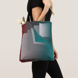 Aquamarine bordeauxfarbene Seiten Tasche
