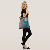 Aquamarine bordeauxfarbene Seiten Tasche (Am Model)