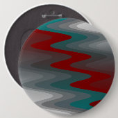 aquamarine bordeauxfarbene Wellen Button (Vorne & Hinten)
