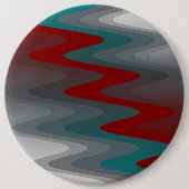 aquamarine bordeauxfarbene Wellen Button (Vorderseite)