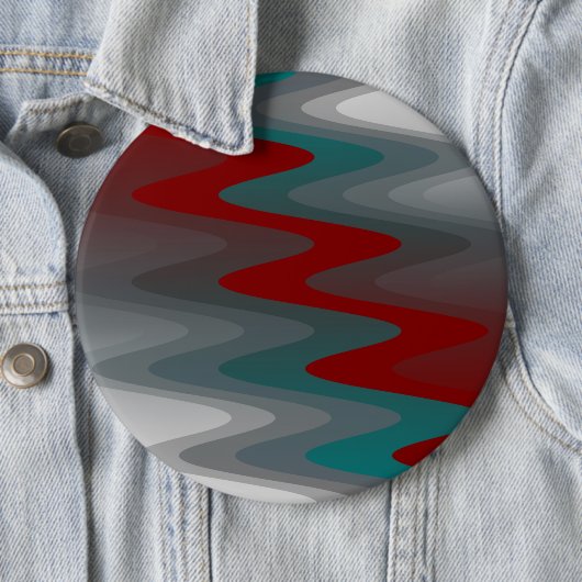 aquamarine bordeauxfarbene Wellen Button (Beispiel)