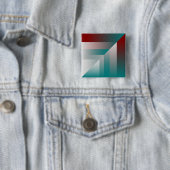 aquamarine bordeauxrote Dreiecke Button (Beispiel)