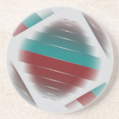 Aquamarine Bordeauxspinnerei Getränkeuntersetzer (Vorne)