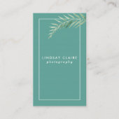 Aquamarine botanische Visitenkarten Visitenkarte (Vorderseite)