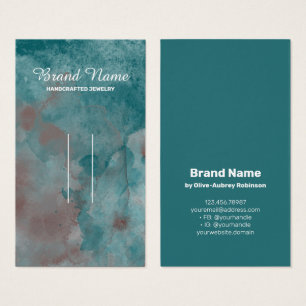 Aquamarine braune Haarspalterkarte
