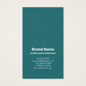 Aquamarine braune Haarspalterkarte (Rückseite)