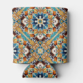 Aquamarine Brauntalkräfte von Talavera bridesmaier Dosenkühler (Rückseite)