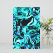 Aquamarine Briefpapier (Stehend Vorderseite)