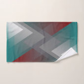 Aquamarine burgundische graue Symmetrie Badhandtuch Set (Handtuch)