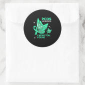 Aquamarine Butterfly-Multifunktionsleisten-Pcos, d Runder Aufkleber (Tasche)