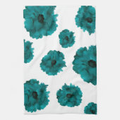 Aquamarine Carnation toss pattern- Geschirrtuch (Vertikal)