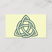 Aquamarine Celtic Knot Wedding Platzkarten (Rückseite)