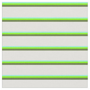 Aquamarine, Chartreuse, Dunkelolive Green & Cyan Stoff