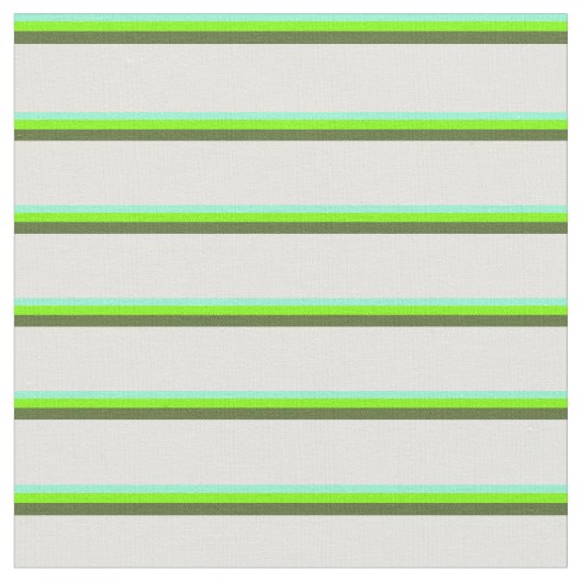 Aquamarine, Chartreuse, Dunkelolive Green & Cyan Stoff (Nahaufnahme)