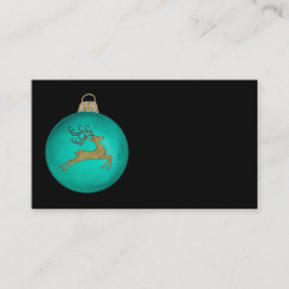 AQUAMARINE CHRISTMAS BUBBLE VISITENKARTE