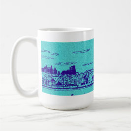 Aquamarine Comic Style Chicago Tasse