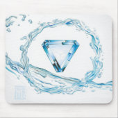 Aquamarine Core Gemstone Mousepad (Vorne)