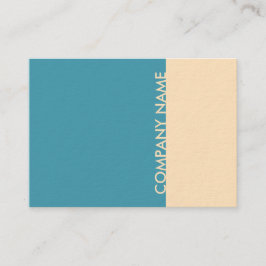 Aquamarine Creme modern Visitenkarte