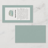 Aquamarine Crystal Meaning Juwelier Visitenkarte (Vorne/Hinten)