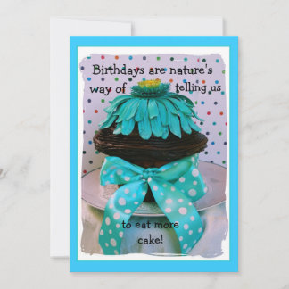 Aquamarine Cupcake-Einladung Einladung