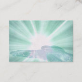 *~* aquamarine cyan-blaue heilende Energie-Hand Visitenkarte (Vorderseite)