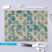 Aquamarine Damask-Biene Seidenpapier (Handwerk)