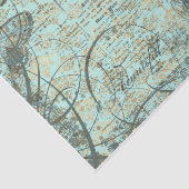 Aquamarine Damendecoupe Seidenpapier (Ausschnitt)