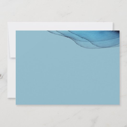 Aquamarine Dankeskarte (Rückseite)