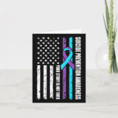 Aquamarine der monatlichen Flagge zur Prävention v Karte (Vorderseite)