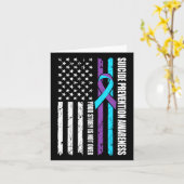 Aquamarine der monatlichen Flagge zur Prävention v Karte (Gelbe Blume)