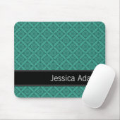 Aquamarine Diamanten Muster Moderne Berufliche Mousepad (Mit Mouse)