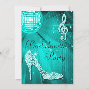 Aquamarine Diskothek - Heels Bachelorette Einladung