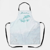 Aquamarine Dolphin Personalisierte Schürze (Vorderseite)