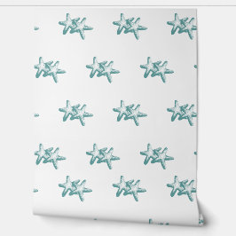 Aquamarine Doppelstäbchen Tapete