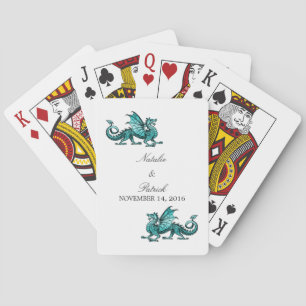 Aquamarine Drachenspielkarten Spielkarten