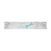 Aquamarine Dragonfly Wedding Invite Bly Band (Flach)