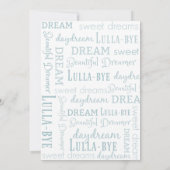 Aquamarine Dream Catcher Slumber Geburtstagsparty Einladung (Rückseite)