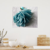 Aquamarine Dream Poster (Küche)