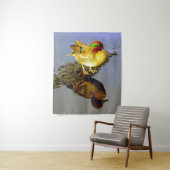 Aquamarine Duckwand Wandteppich (Beispiel)