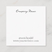 Aquamarine Earring Juwelier Display Card Begleitkarte (Rückseite)