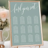 Aquamarine, einfache Hochzeitskarte Poster