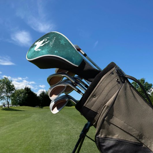 Aquamarine Einhorn-Personalisierte Golf Head Cover Golf Headcover